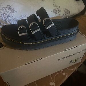 Dr. Martens Black Blaire Slide Sandals